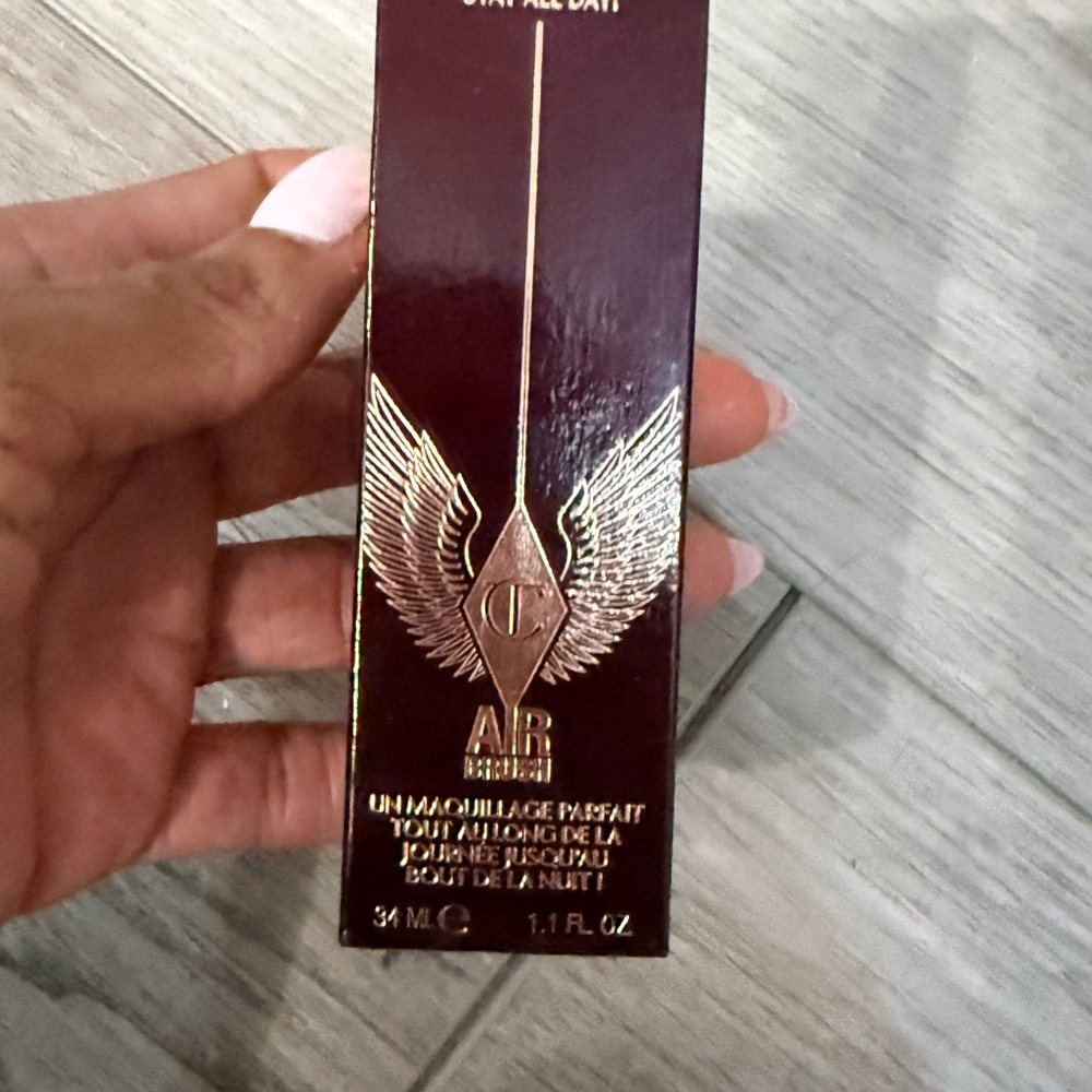 Charlotte Tilbury Radiant Foundation in Burgundy and Gold